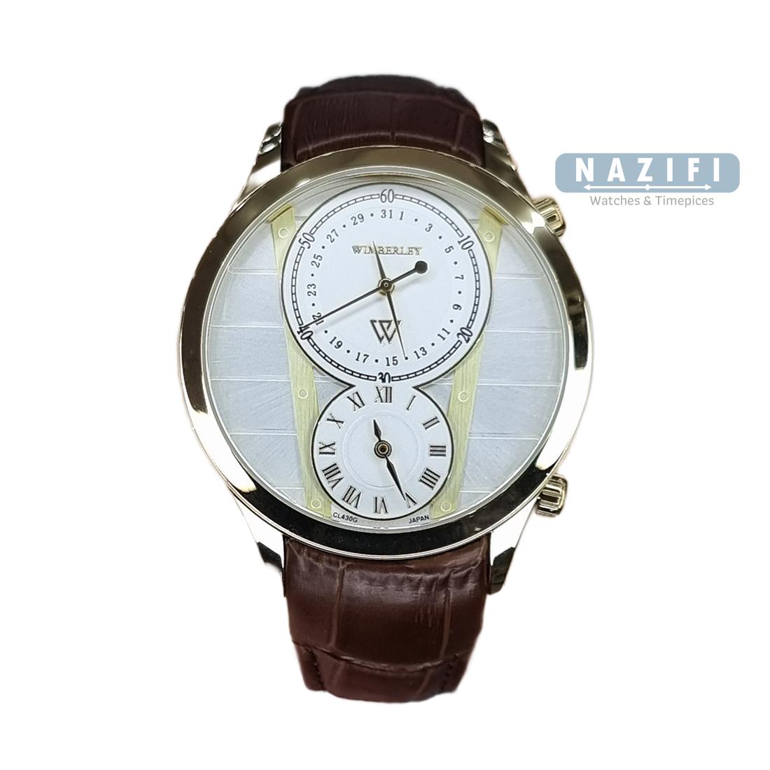 خرید قسطی|ساعت مچی مردانه ویمبرلی اورجینال بند چرم WB-CL430G-M