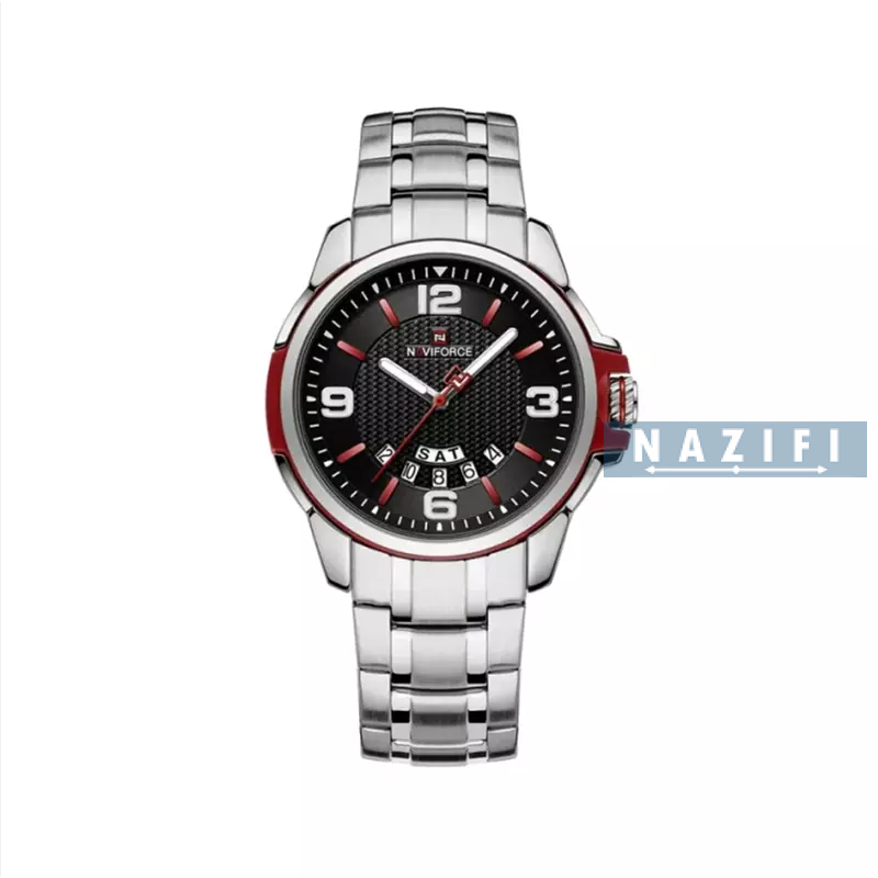 خرید قسطی|ساعت مردانه خلبانی نیوی فورس استیل 2 تاریخه 9215/9