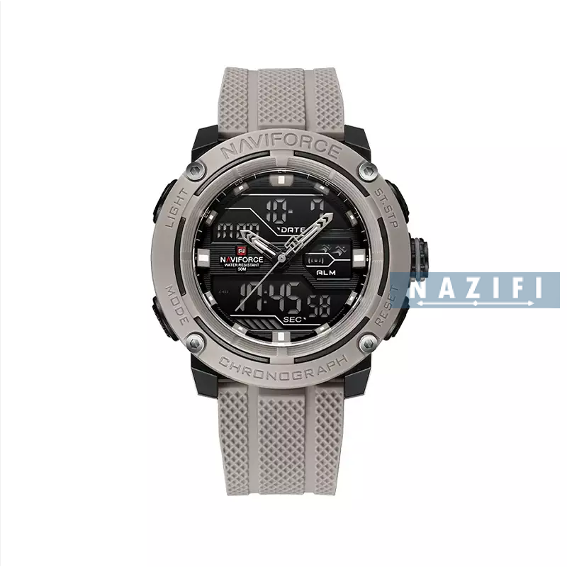 خرید قسطی| ساعت مردانه نیوی فورس دو موتوره انالوگ دیجیتال رابر 7114/3