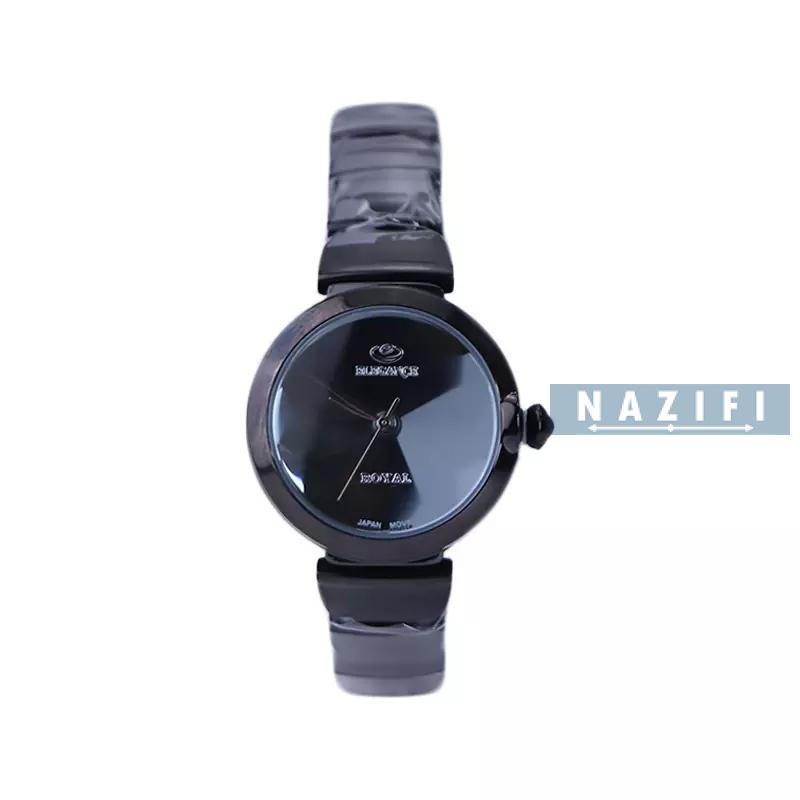 خرید قسطی | ساعت زنانه الگانس استیل صفحه آینه ای مشکی ER 2178/3