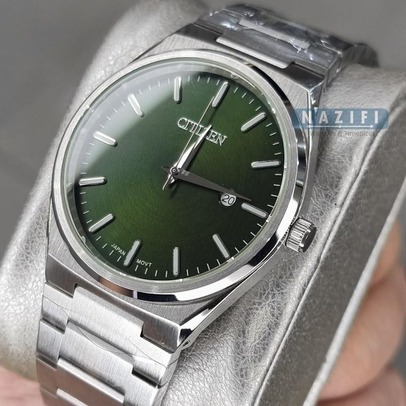 خرید قسطی | ساعت مچی مردانه سیتیزن استیل صفحه سبز G31681-27