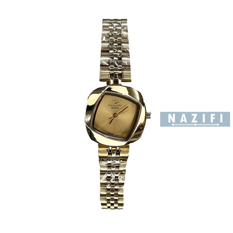خرید قسطی | ساعت زنانه الگانس استیل طلایی  ER 2200/4