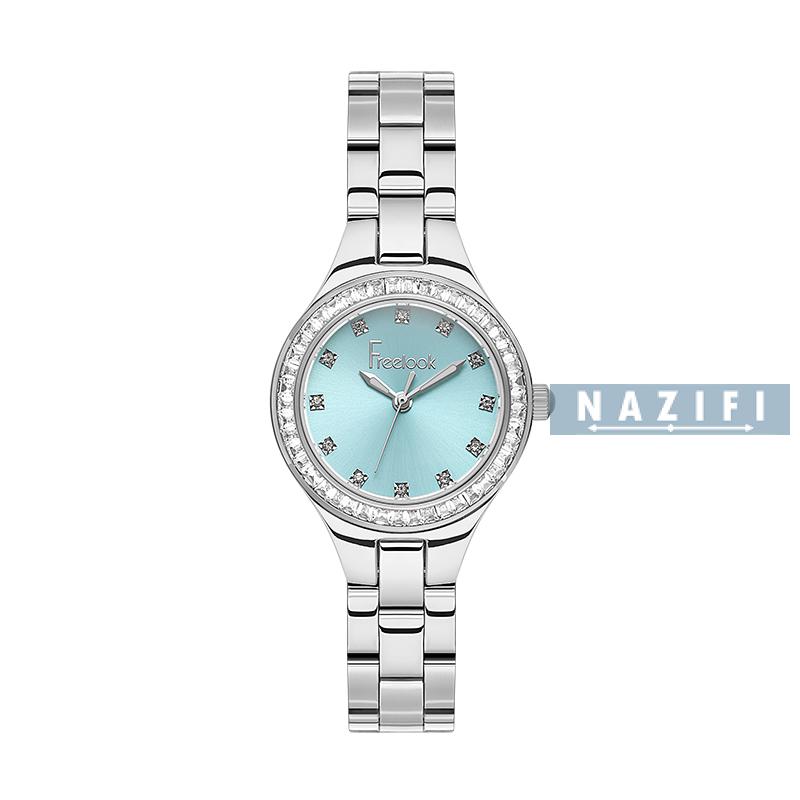 خرید قسطی | ست دستبند و ساعت زنانه فری لوک آبی تیفانی FL.10493/2