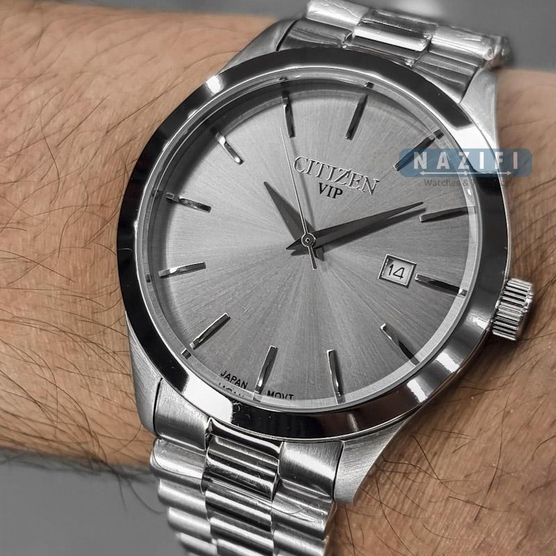 خرید قسطی | ساعت مچی مردانه سیتیزن استیل صفحه جیوه ای G31681-18