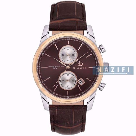 خریدقسطی| ساعت مچی مردانه بیگوتی چرم کرنوگراف BG.1.10613/5