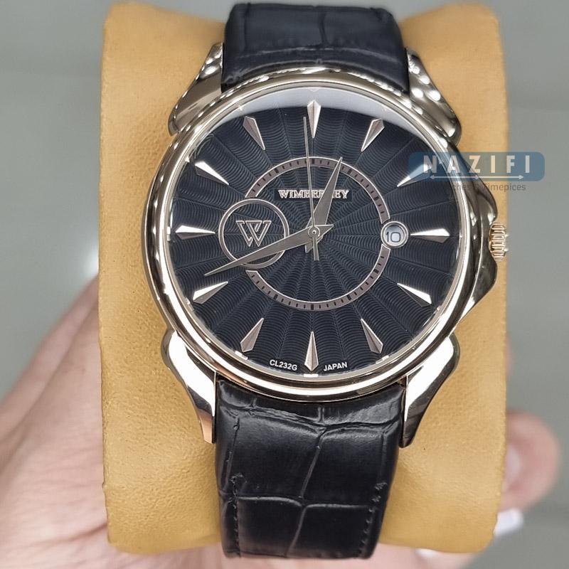 خرید قسطی|ساعت مچی مردانه ویمبرلی اورجینال بتد چرم  WB-CL232G-R