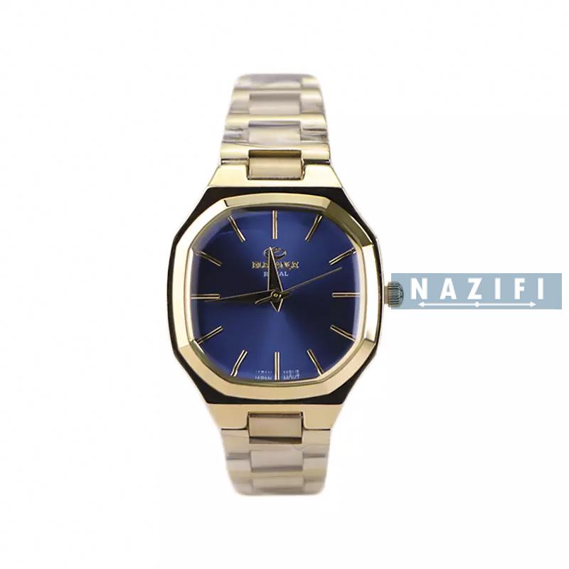 خرید قسطی | ساعت زنانه الگانس استیل طلایی صفحه آبی ER 2208/13