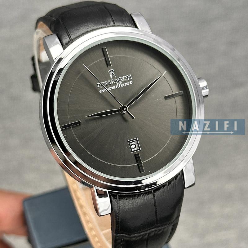 خرید قسطی | ساعت مردانه بند چرم رومانسون MA-2093G