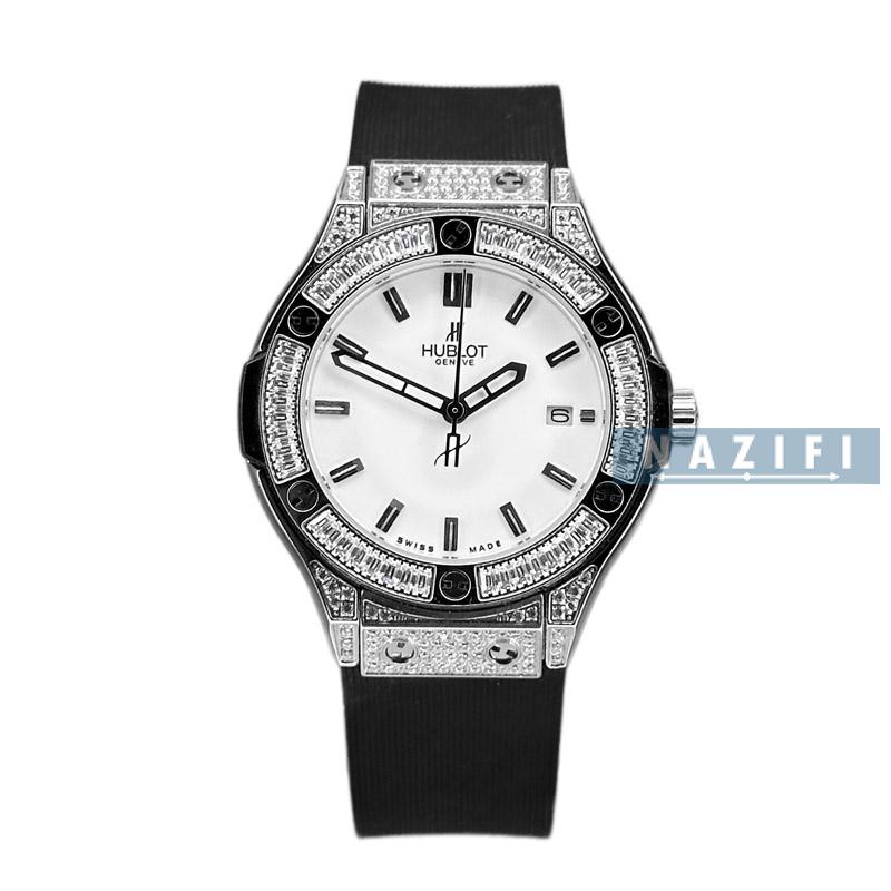 خرید قسطی | ساعت مچی زنانه هابلوت فول نگین مدل بیگ بنگ 582888D