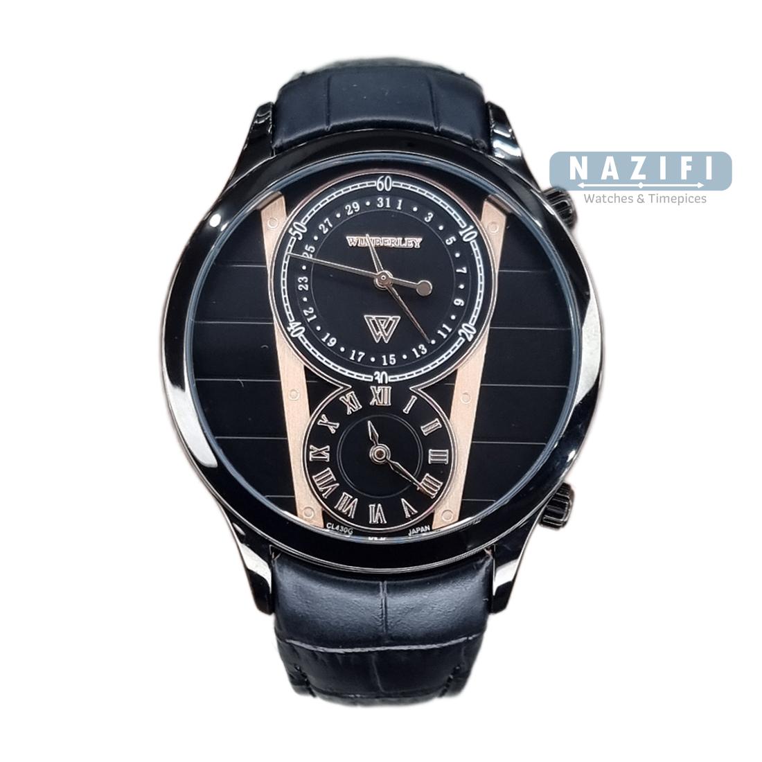 خرید قسطی|ساعت مچی مردانه ویمبرلی اورجینال بند چرم WB-CL430G-T