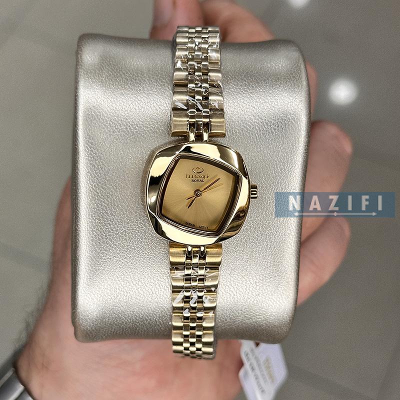 خرید قسطی | ساعت زنانه الگانس استیل طلایی  ER 2200/4