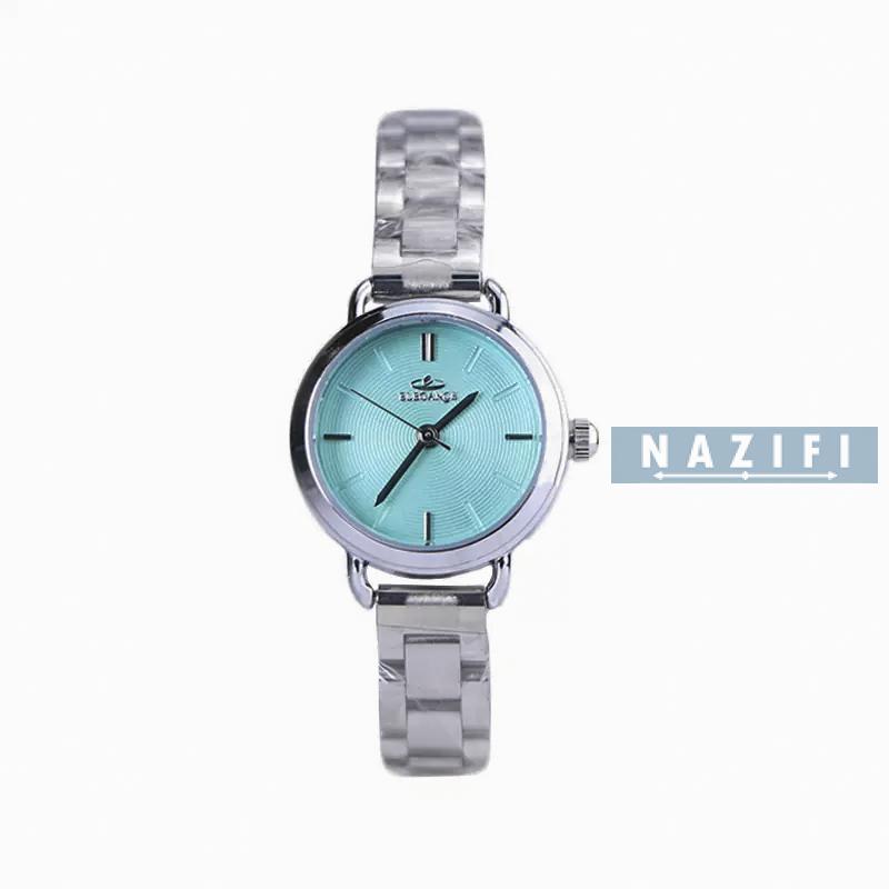 خرید قسطی | ساعت زنانه الگانس استیل طلایی صفحه  صفحه تیفانی 8021/3