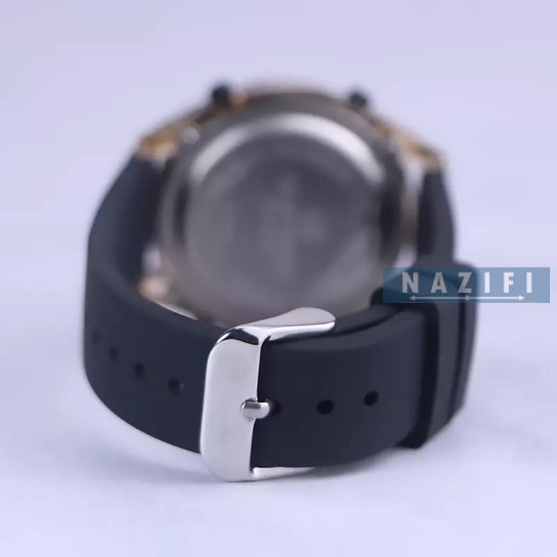 خرید قسطی| ساعت مچی دخترانه نیوی فورس بند رابر مشکی 7108/3