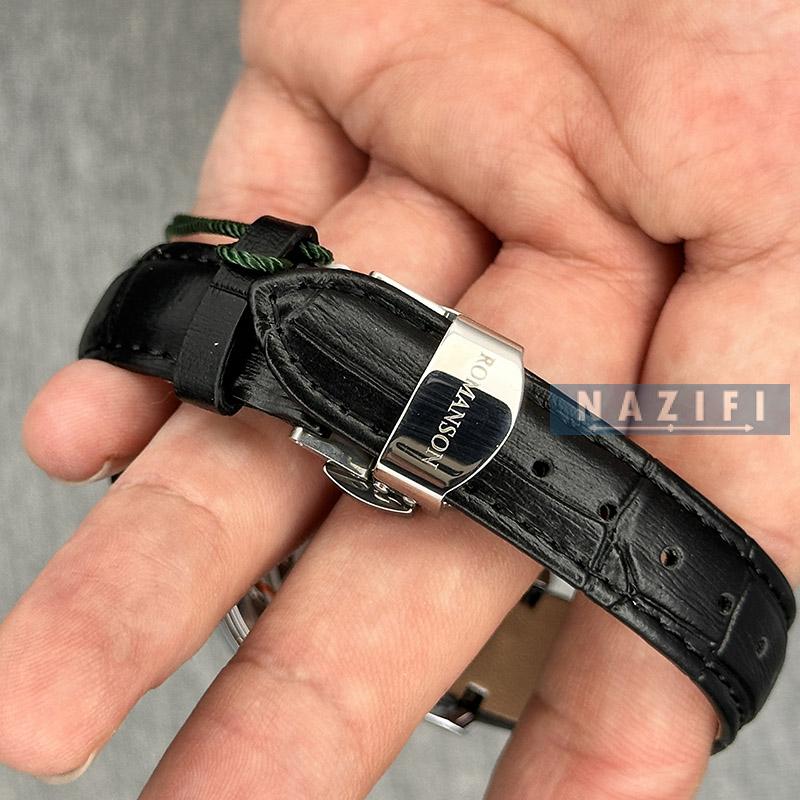 خرید قسطی | ساعت زنانه بند چرم رومانسون MA-2093L