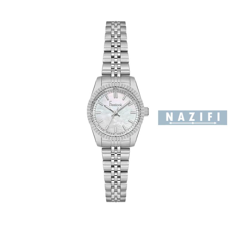 خرید قسطی |ساعت زنانه فری لوک اورجینال نقره ای صفحه صدفی FL.1.10484/1