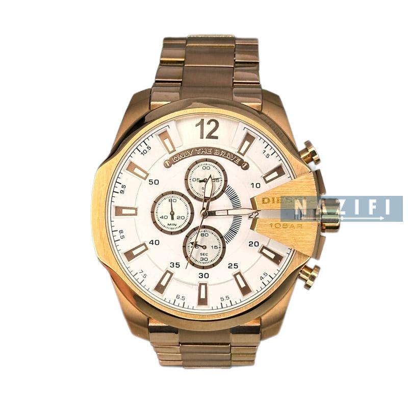 خرید قسطی | ساعت مچی مردانه دیزل شاخدار سه موتور فعال کرنوگراف مدل DZ-4318