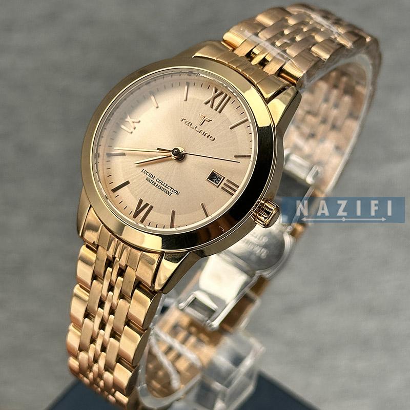 خرید قسطی | ساعت زنانه کلاسیک تلارو اورجینال رزگلد Tellaro T3051L