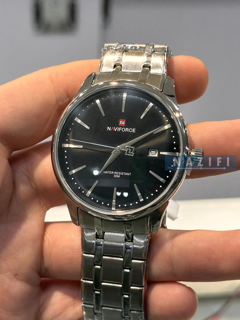 خرید قسطی|ساعت مردانه نیوی فورس کلاسیک نقره ای9212/1-copy