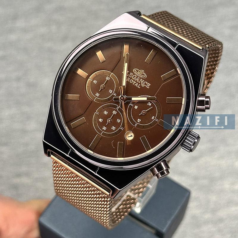 خرید قسطی | ساعت مچی مردانه الگانس سه موتور فعال کرنوگراف ER2084G