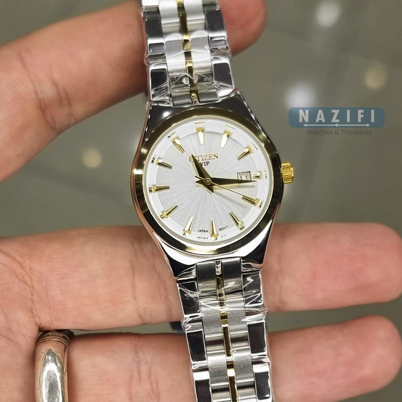 خرید قسطی | ساعت مچی زنانه سیکو طلایی نقره ای 31666G9