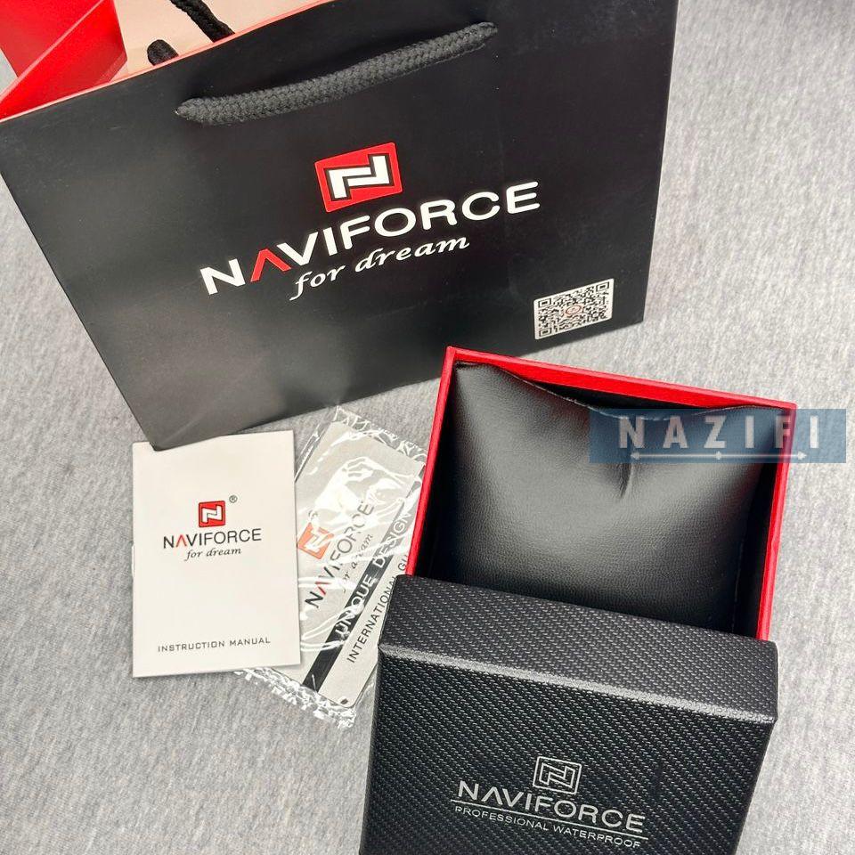 خرید قسطی| ساعت مچی دخترانه نیوی فورس بند رابر سرمه ای 7103/5