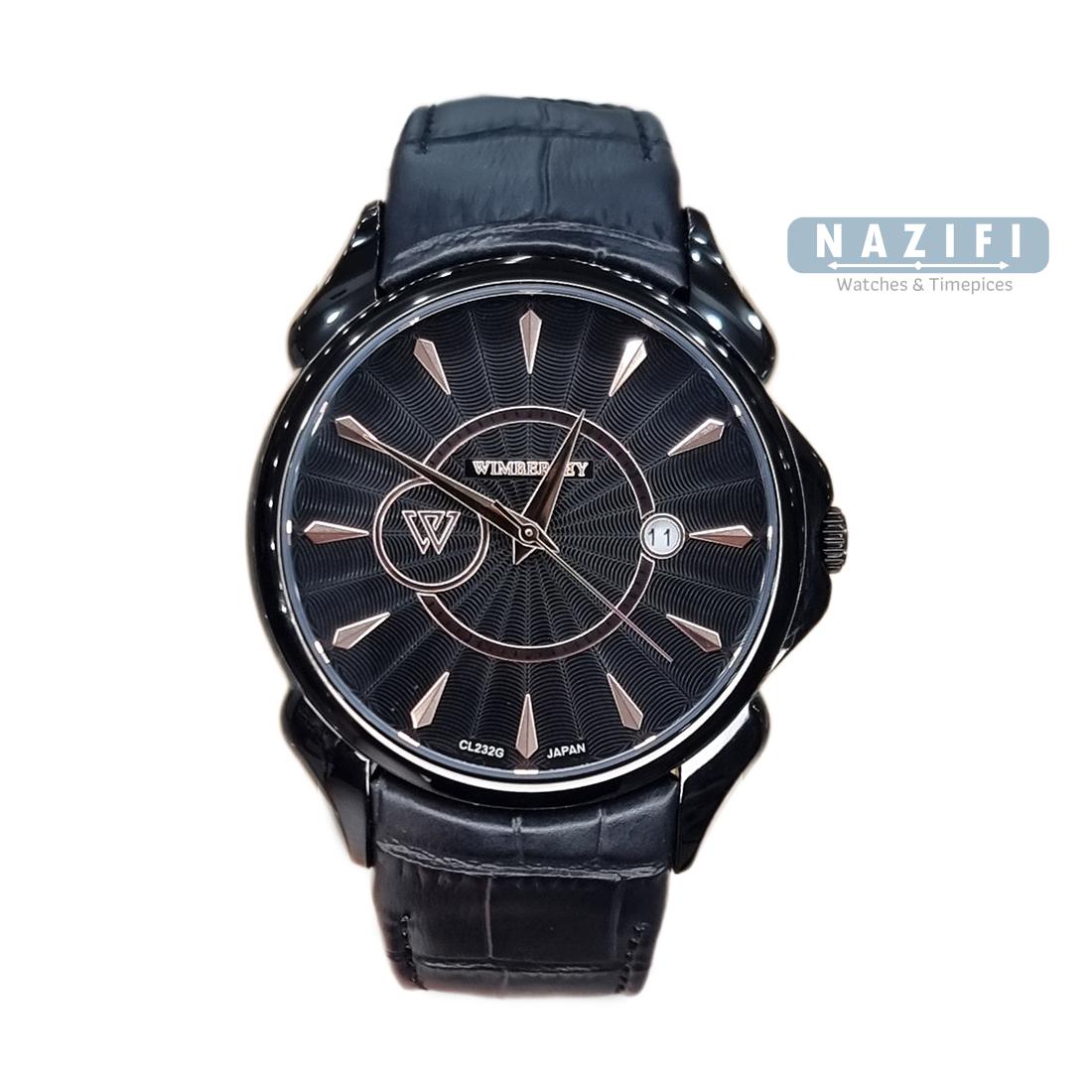خرید قسطی|ساعت مچی مردانه ویمبرلی اورجینال بند چرم  WB-CL232G-Q