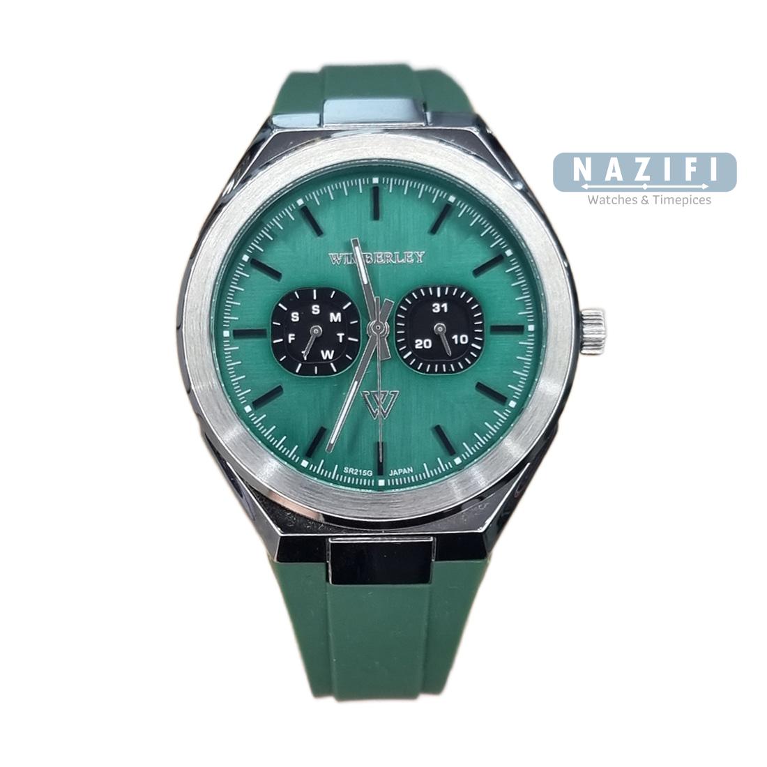 خرید قسطی|ساعت مچی مردانه ویمبرلی اورجینال بتد چرم  WB-SR215G-J