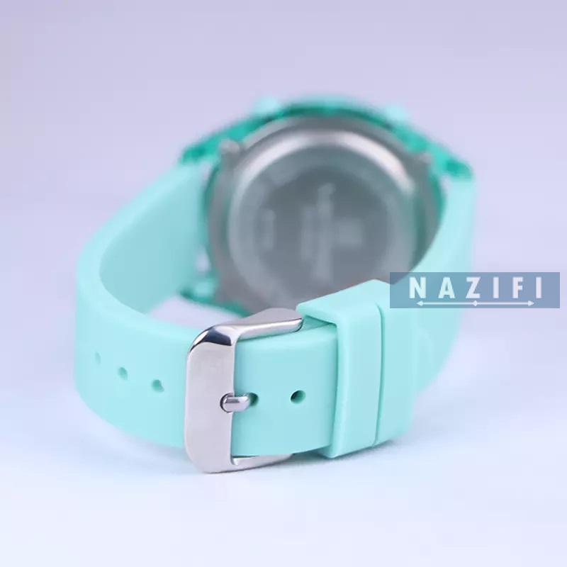 خرید قسطی| ساعت مچی دخترانه نیوی فورس بند رابر آبی تیفانی 7108/5