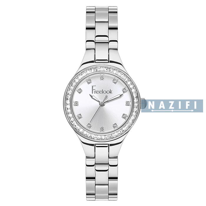 خرید قسطی | ست دستبند و ساعت زنانه فری لوک نقره ای FL.10493-1