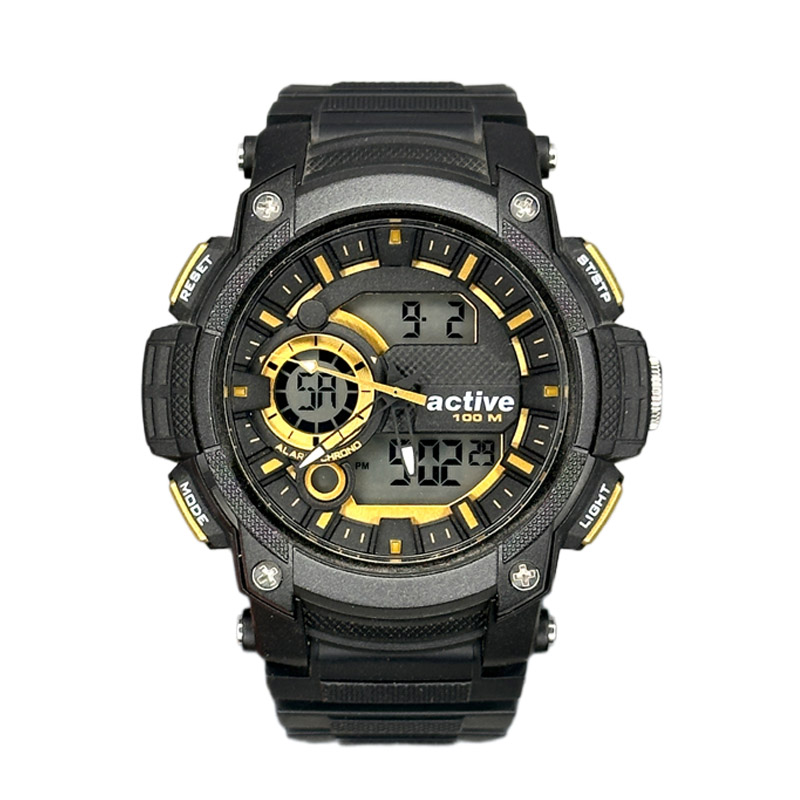 خرید قسطی| ساعت مردانه اکتیو دو موتوره انالوگ دیجیتال مناسب شنا مدل YP-13610