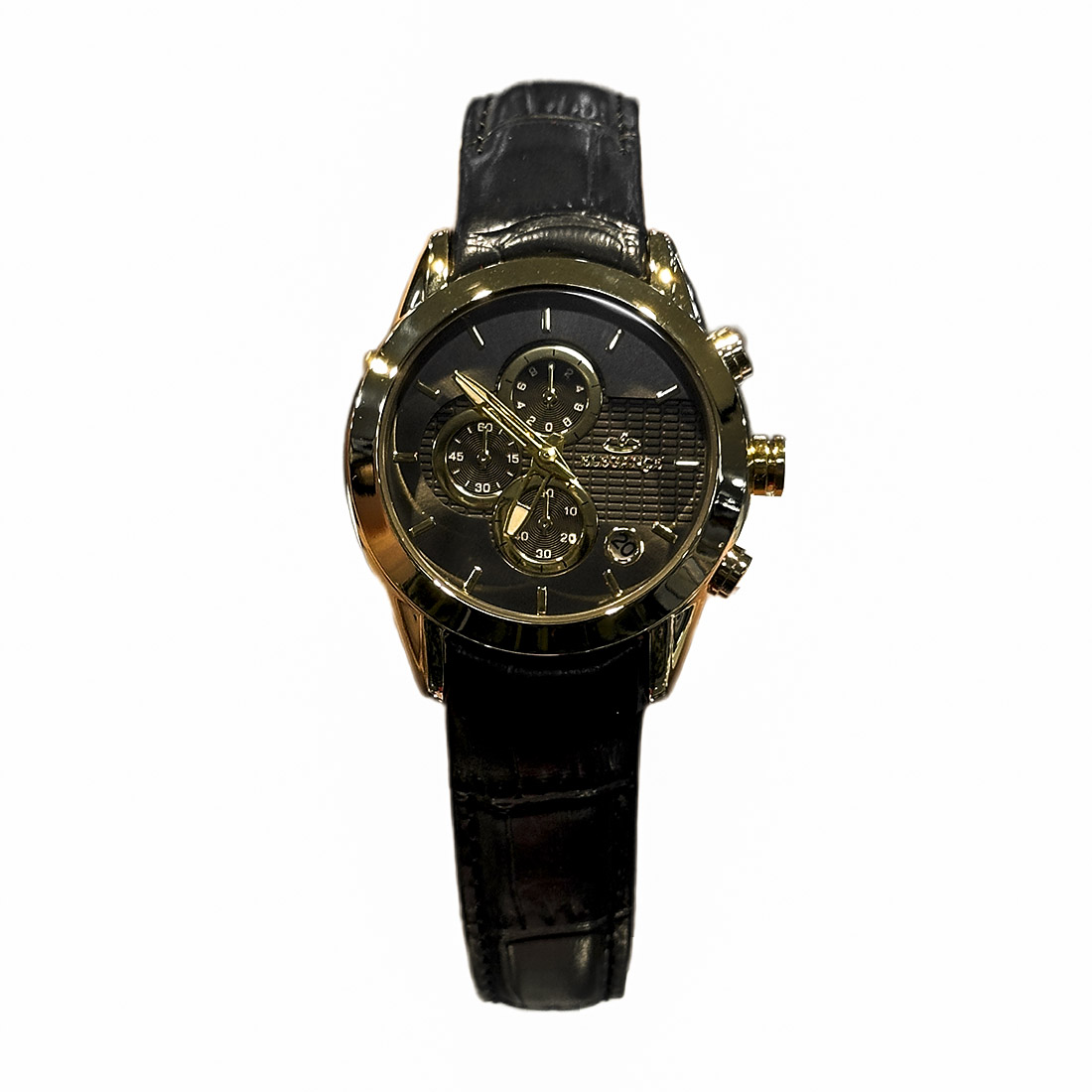 خرید قسطی | ساعت مچی زنانه الگانس طرح سه موتوره بند چرم L2911/31