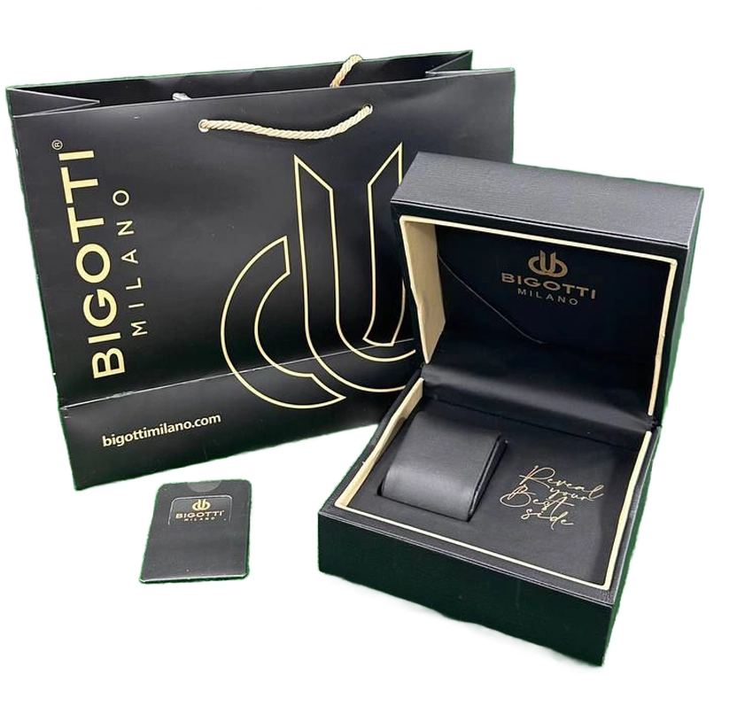 خرید قسطی| ساعت مچی مردانه بیگوتی صفحه مربع آبی مدل bg.1.10555/6