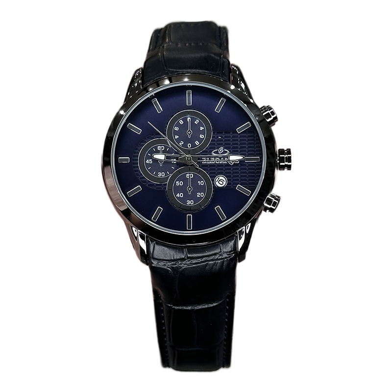 خرید قسطی | ساعت مچی مردانه الگانس طرح سه موتوره بند چرم G2911/37