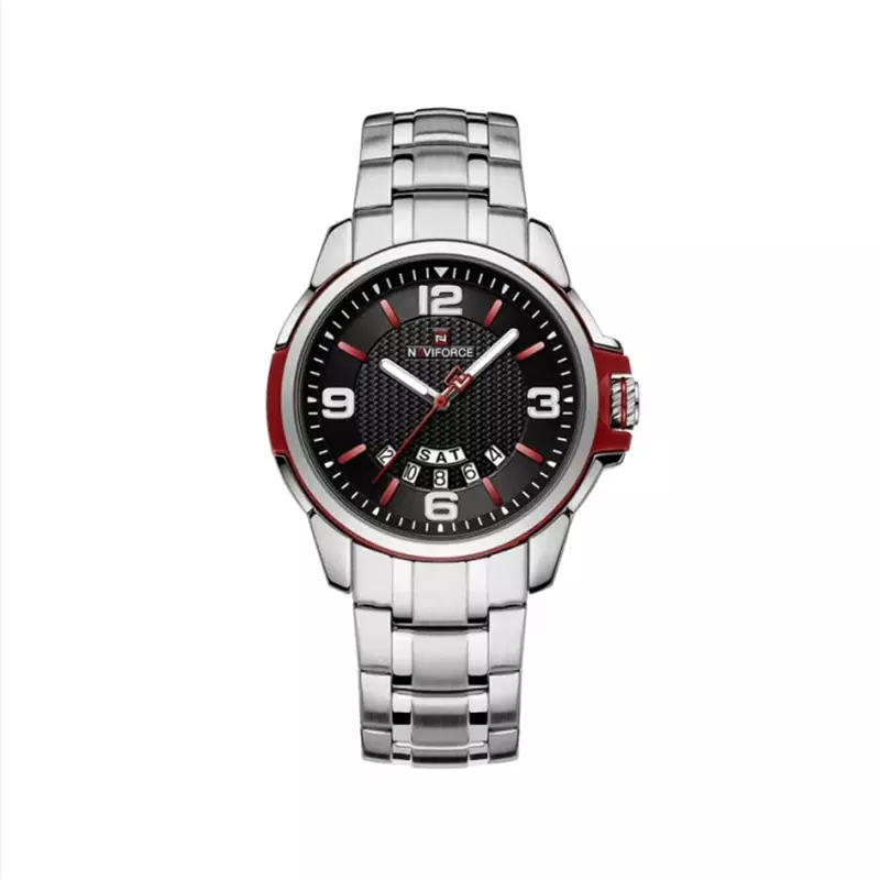 خرید قسطی|ساعت مردانه خلبانی نیوی فورس استیل 2 تاریخه 9215/9