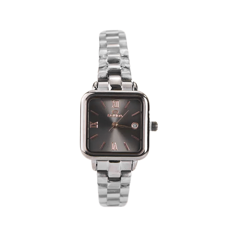 خرید قسطی | ساعت زنانه سولیدامربع صفحه مشکی 6112/11