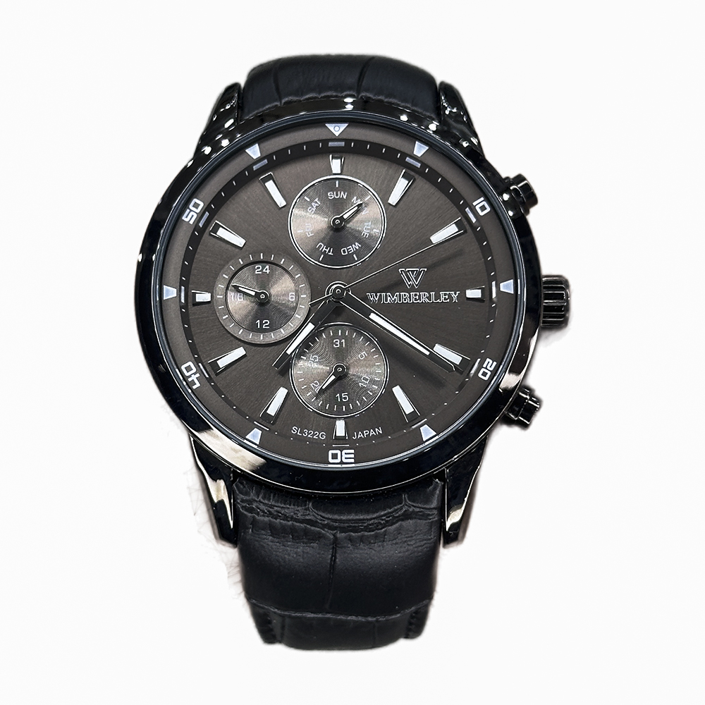خرید قسطی|ساعت مچی مردانه ویمبرلی اورجینال بند چرم WB-SL-322G-Y