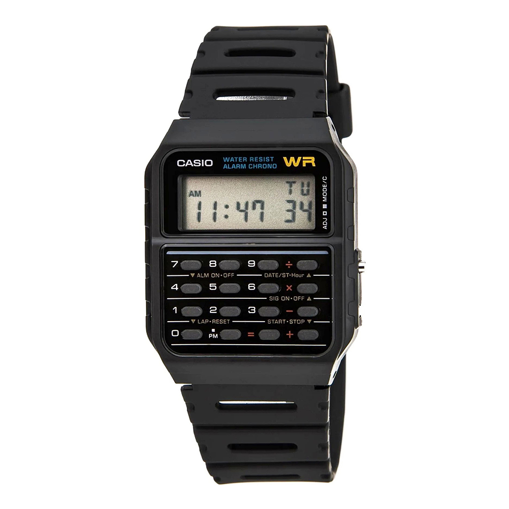 ساعت مچی کاسیو ماشین حسابی مدل CASIO-CA-53W-1Z
