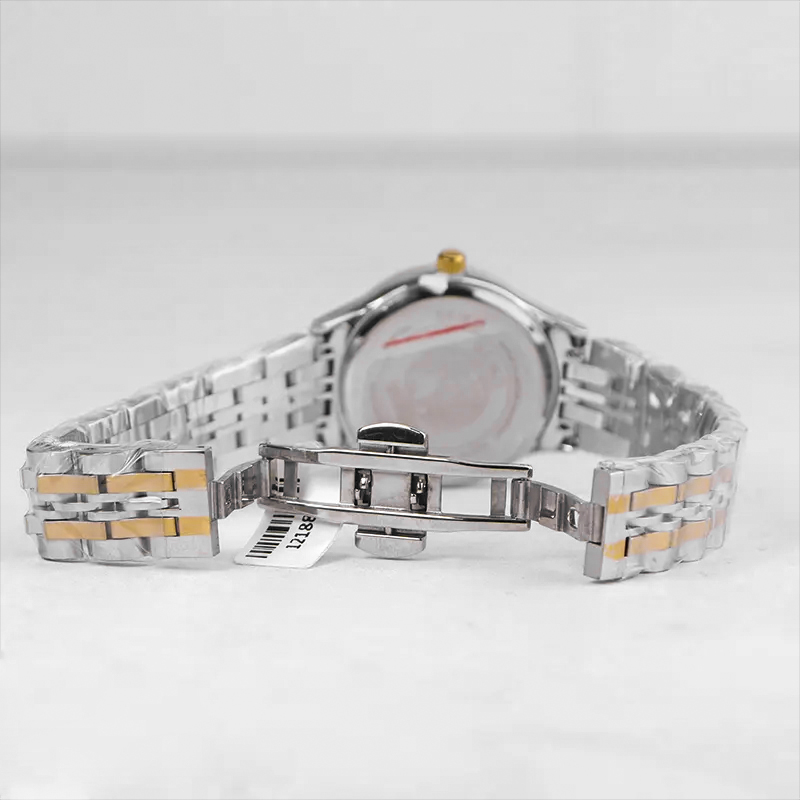 خرید قسطی | ساعت مچی زنانه سیکو طلایی نقره ای صفحه سرمه ای GN 059/42