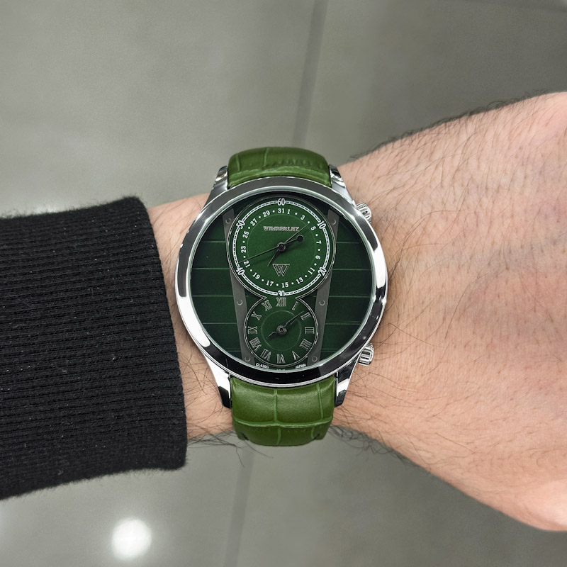 خرید قسطی|ساعت مچی مردانه ویمبرلی اورجینال بند چرم WB-CL430G-E