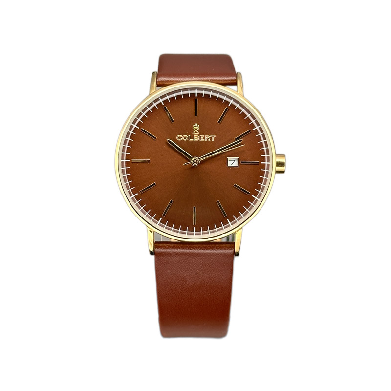 خرید قسطی | ساعت مردانه بند چرم کلبرت اورجینال CL-0143G