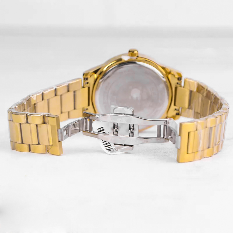 خرید قسطی| ساعت مچی مردانه سیکو طلایی صفحه سرمه ای OS 9/12