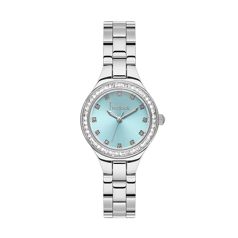 خرید قسطی | ست دستبند و ساعت زنانه فری لوک آبی تیفانی FL.10493/2