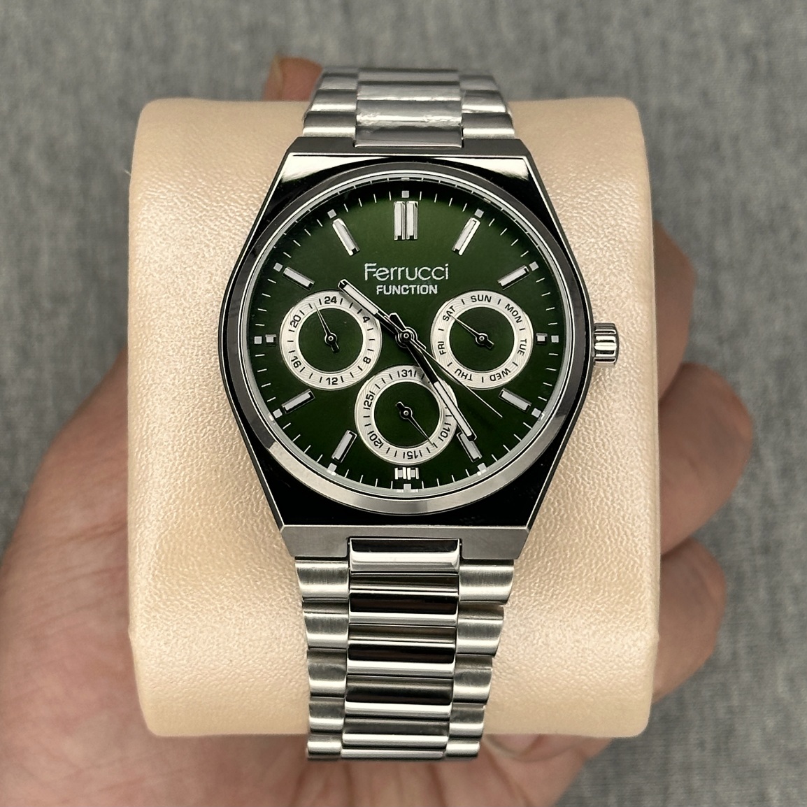خرید قسطی | ساعت مچی فروچی مردانه صفحه سبز FC 03523/02