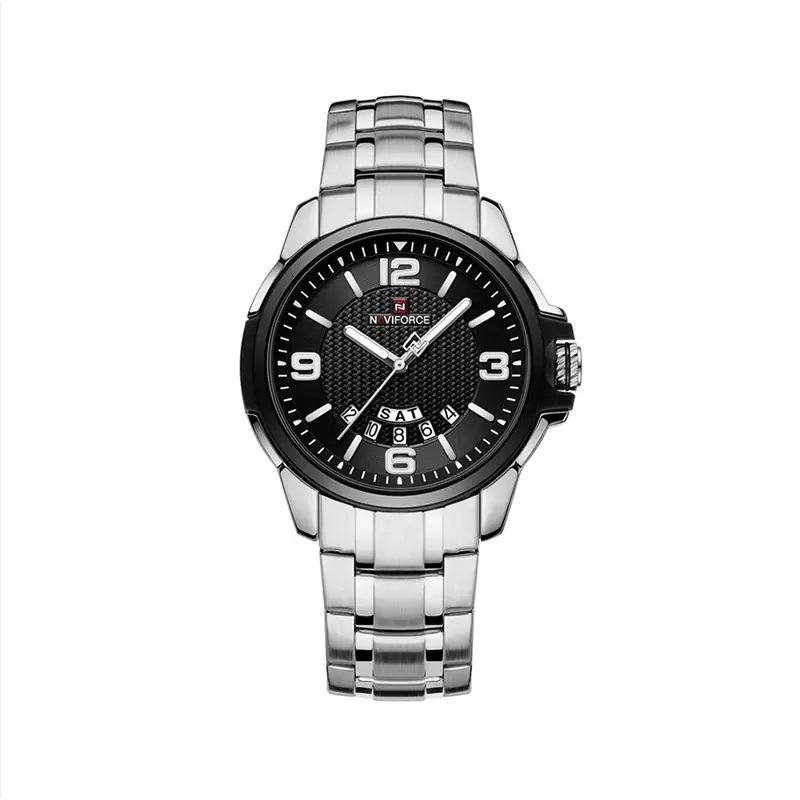 خرید قسطی| ساعت مردانه خلبانی نیوی فورس استیل 2 تاریخه  9215/8