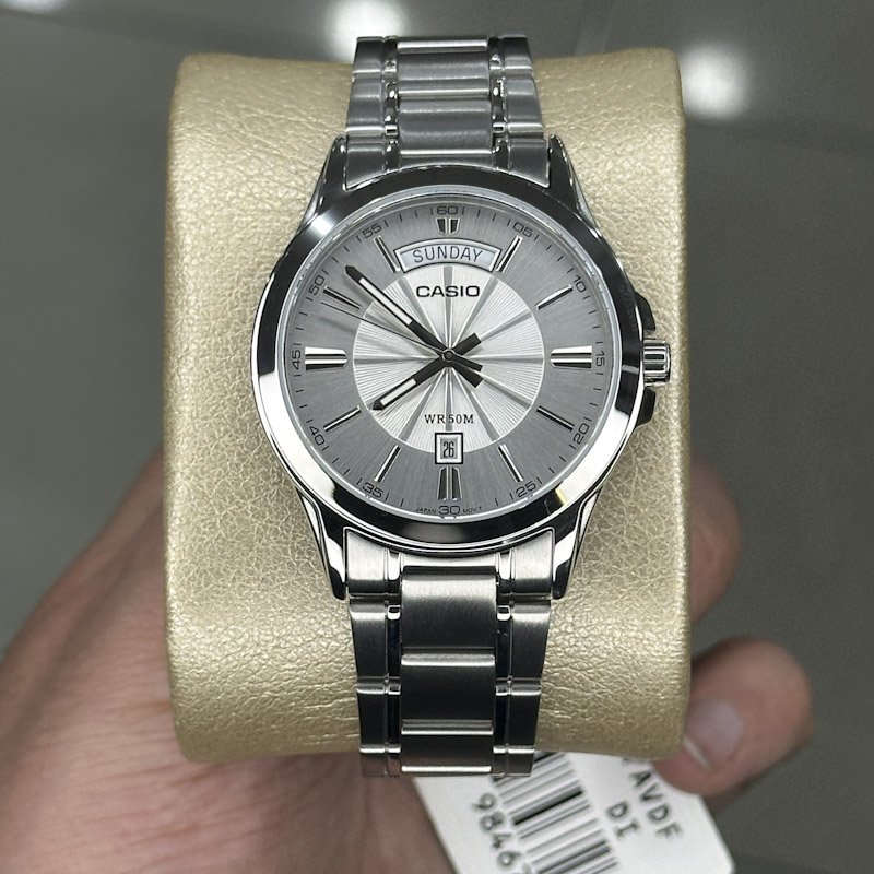 ساعت مچی مردانه کاسیو دو تاریخه کلاسیک مدل CASIO-MTP-1381D-1A