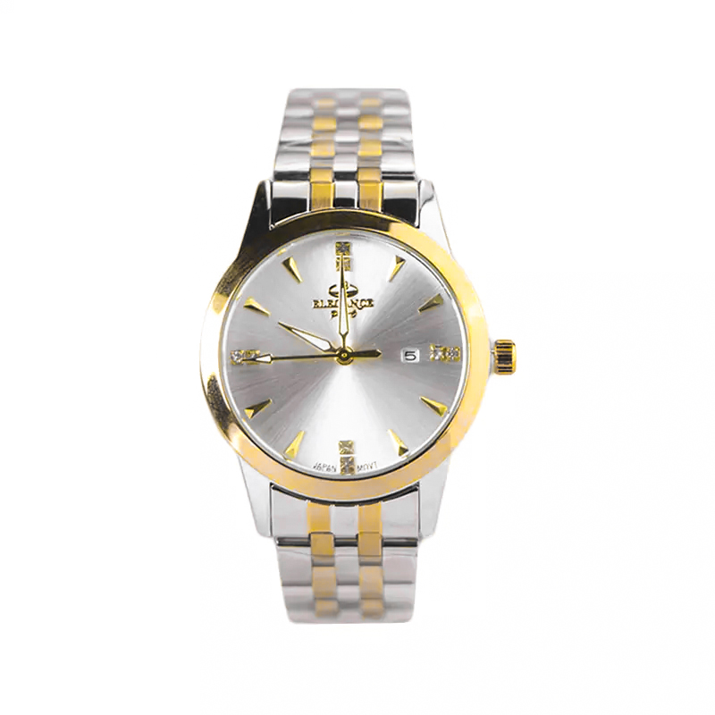 خرید قسطی | ساعت مچی زنانه الگانس  نقره ای طلایی L 030/6