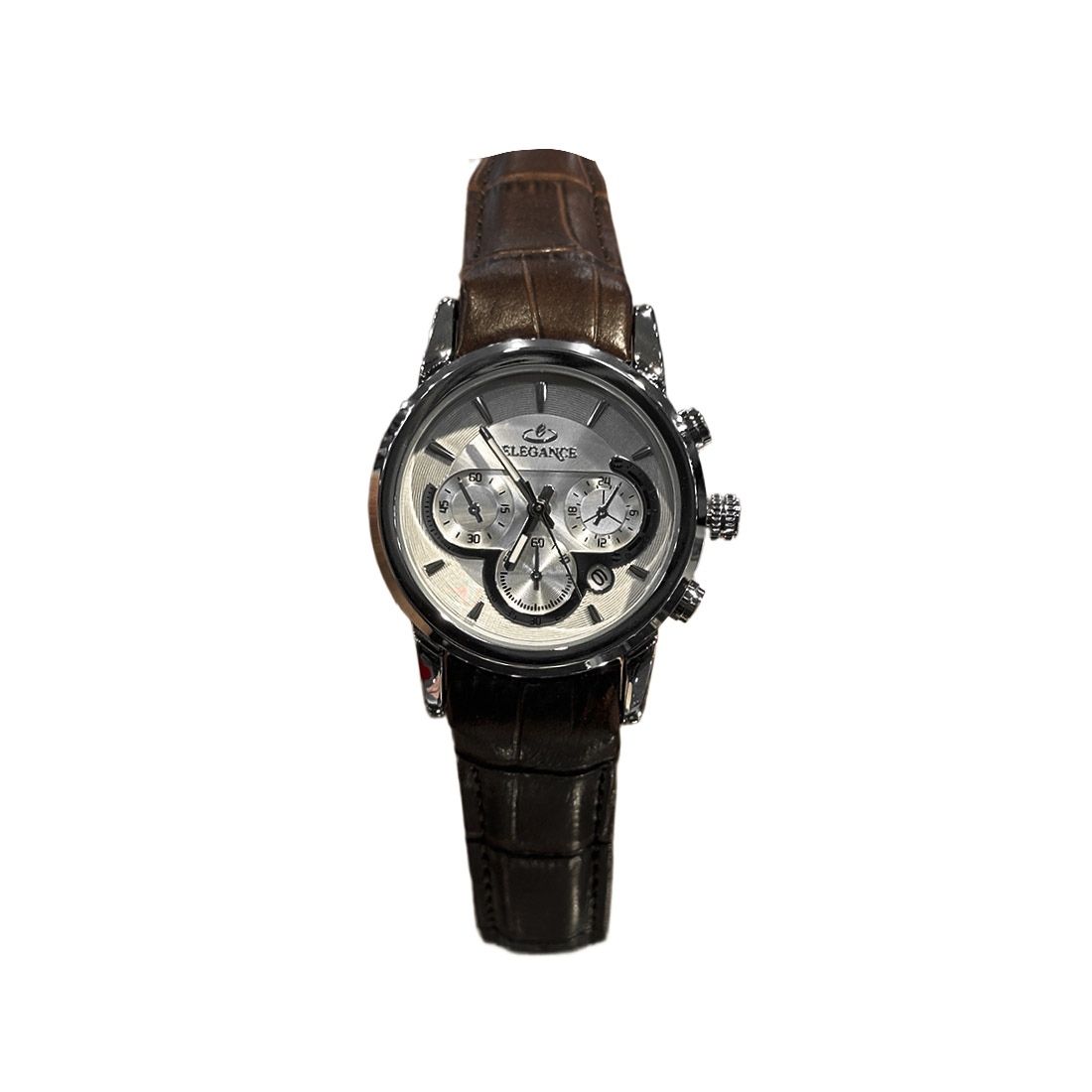 خرید قسطی | ساعت مچی زنانه الگانس طرح سه موتوره بند چرم  L2911/32