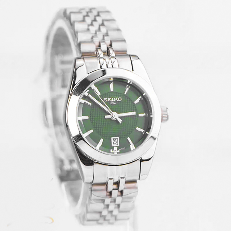 خرید قسطی | ساعت مچی زنانه سیکو  نقره ای صفحه سبز L31628/4