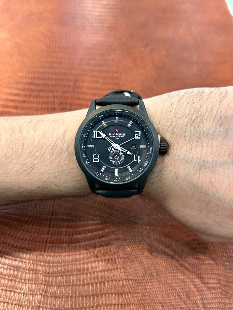 خرید ساعت نیوی فورس بند چرم 9229/1| خرید قسطی با اسنپ پی در چهار قسط