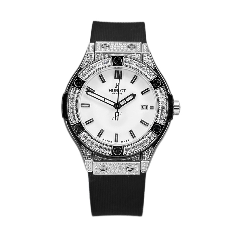 خرید قسطی | ساعت مچی زنانه هابلوت فول نگین مدل بیگ بنگ 582888D